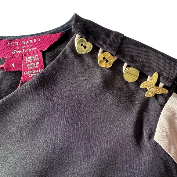 Ted Baker Bolty Asymmetrical Draped Dress | 10 (Ted 4) NWT - Picture 7 of 12